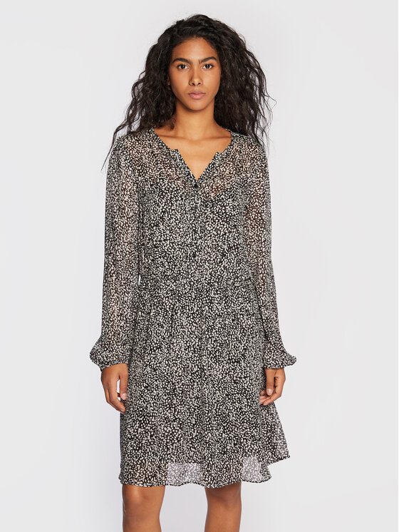 Comma Comma Повсякденна сукня 2123398 Сірий Regular Fit