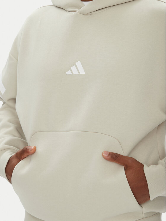 adidas adidas Majica dugih rukava Future Icons 3-Stripes JW7099 Bež Regular Fit