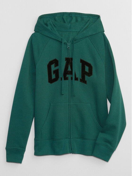 Gap Gap Bluza 463503-36 Zielony Regular Fit