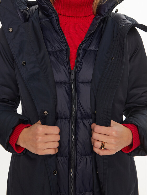 Tommy Hilfiger Tommy Hilfiger Parka WW0WW43121 Niebieski Regular Fit