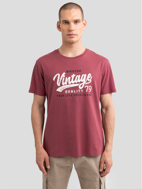 BIG STAR BIG STAR T-Shirt GRALIS_602_150 Różowy Oversize