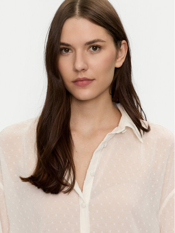 Brave Soul Brave Soul Camicia LSH-272DOBBIECRE Écru Regular Fit