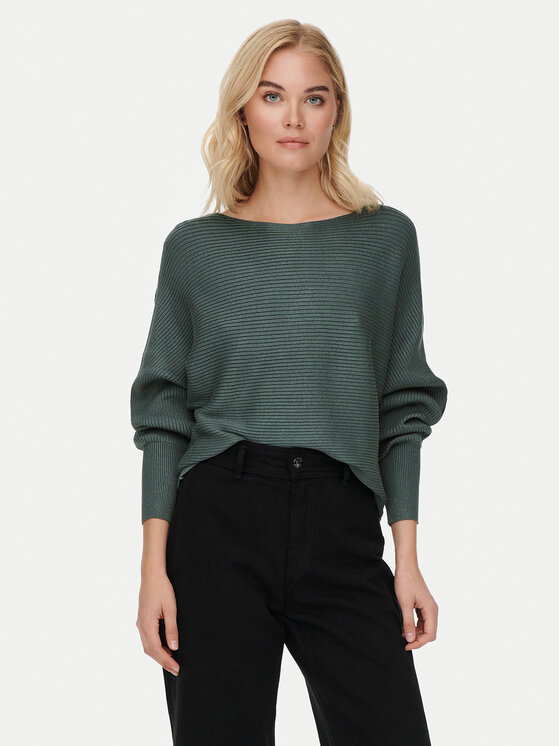 ONLY ONLY Pulover Adaline 15226298 Verde Relaxed Fit