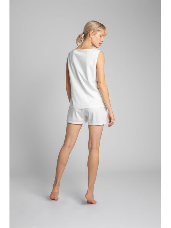 LaLupa LaLupa Bluzka LA015 Biały Comfortable Fit