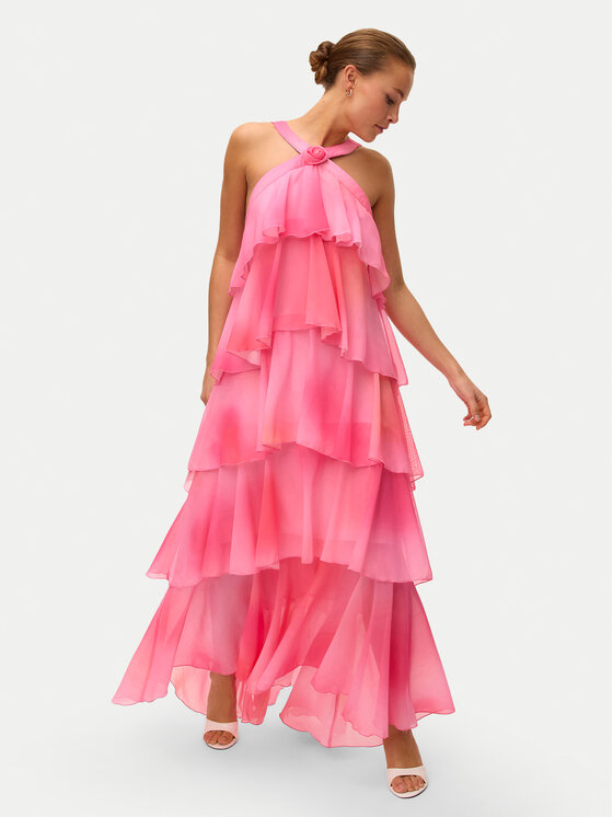 Vero Moda Vero Moda Estélyi ruha Felicia 10295237 Rózsaszín Slim Fit