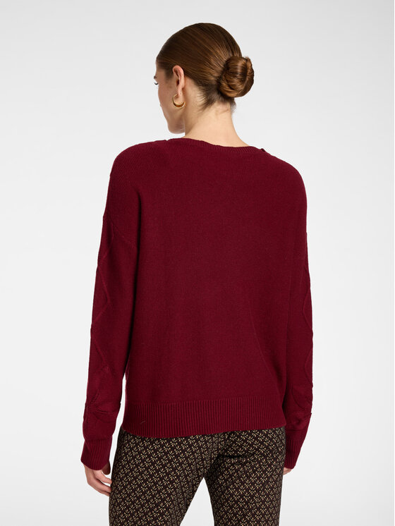 Elena Mirò Elena Mirò Maglione M100Z000865N036 Bordeaux Regular Fit