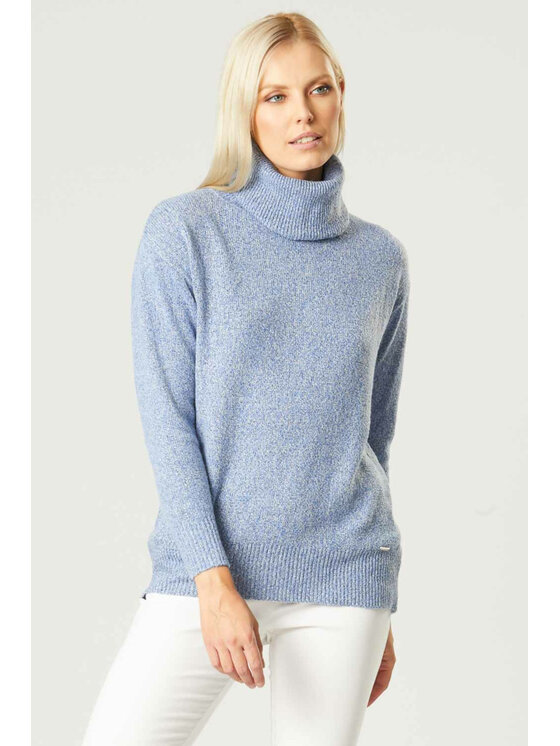 QUIOSQUE QUIOSQUE Sveter QUIOSQUE 6NB005831 Modrá Regular Fit