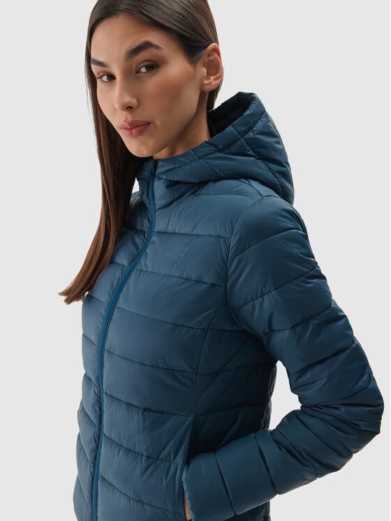 4F 4F Giubbotto invernale 4FWAW24TDJAF468-46S Verde Regular Fit
