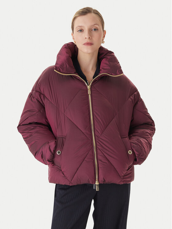 Lola Casademunt by Maite Lola Casademunt by Maite Μπουφάν χειμωνιάτικο MF2501007 Μπορντό Oversize