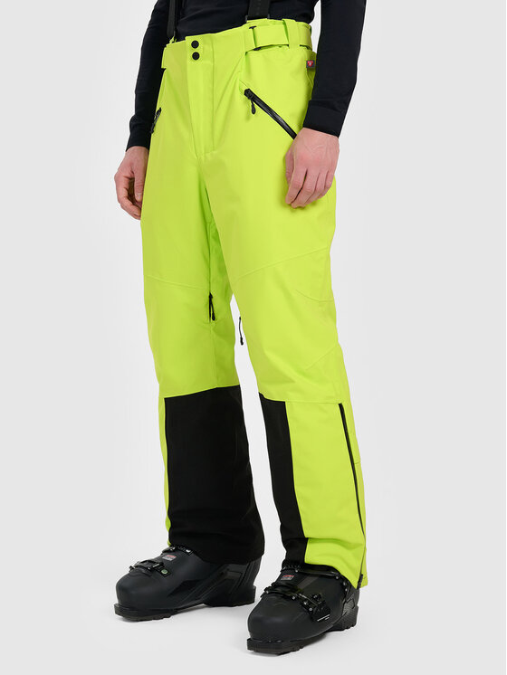 4F 4F Spodnie narciarskie SKI PERFORMANCE Żółty Regular Fit