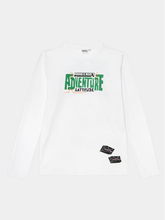 OVS OVS Μπλουζάκι MINECRAFT 1891415 Λευκό Regular Fit