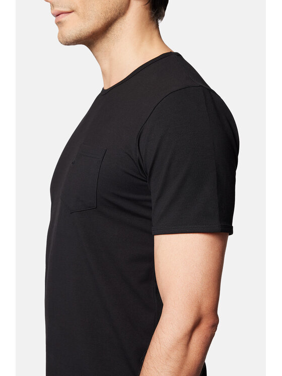 Lancerto Lancerto T-Shirt Ancus TS073124000012 Czarny Regular Fit