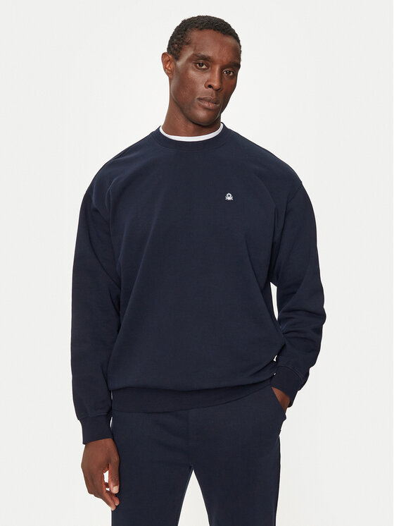 United Colors Of Benetton Sweatshirt 342ZU1093 Dunkelblau Regular Fit Modivo