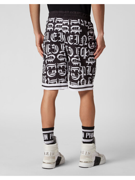 PHILIPP PLEIN PHILIPP PLEIN Szorty sportowe 8479 Czarny Jogger Fit