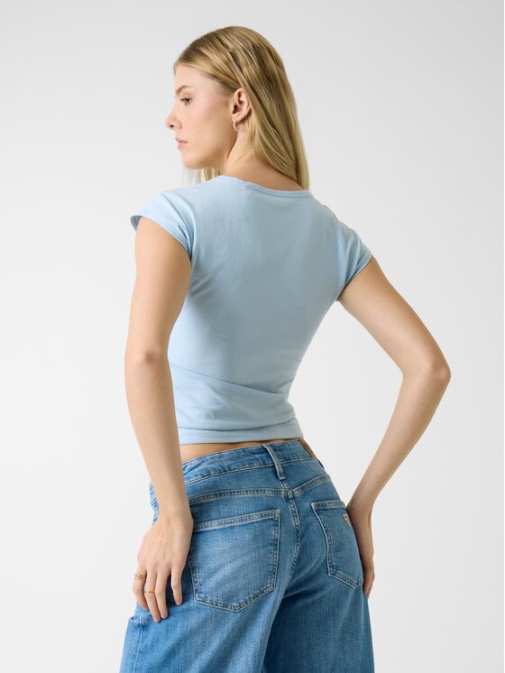 Guess Jeans Guess Jeans T-Shirt 180636 Niebieski Classic Fit