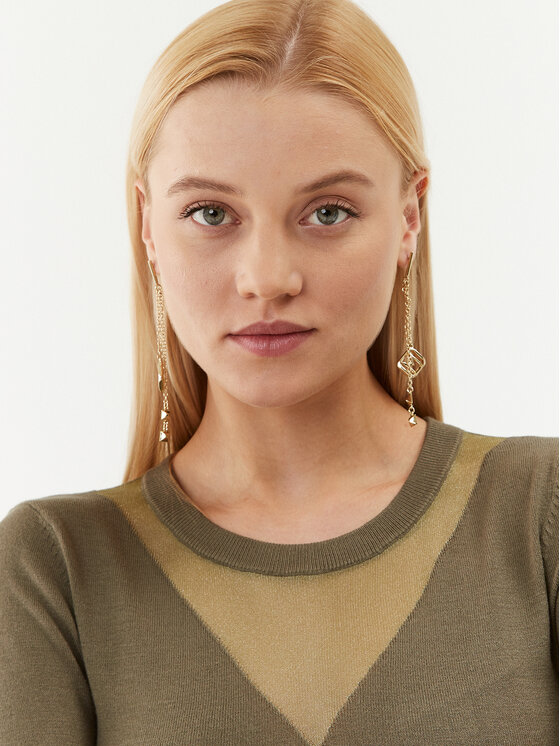 Fracomina Fracomina Трикотажна сукня FJ23WD5002K51801 Хакі Slim Fit