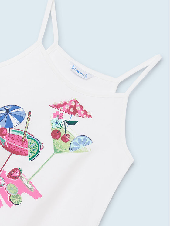 Mayoral Mayoral Komplet top i spodenki 6245 Kolorowy Regular Fit