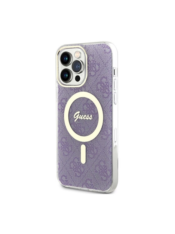 Guess Guess Etui na telefon 4G MagSafe Granatowy