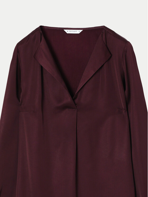 Tatuum Tatuum Bluza Meryl T2422.046B Bordo rdeča Relaxed Fit