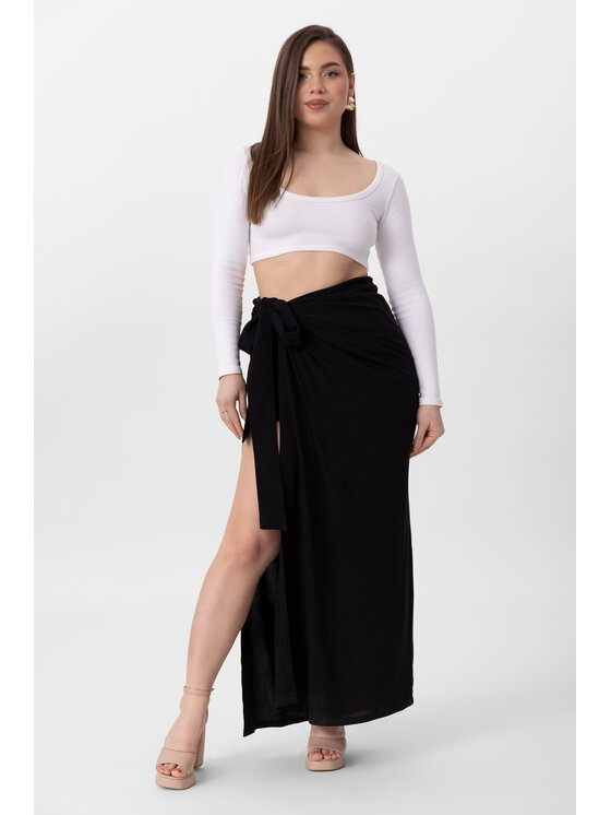 LAURELLA LAURELLA Sukně 7UL006 Černá Regular Fit