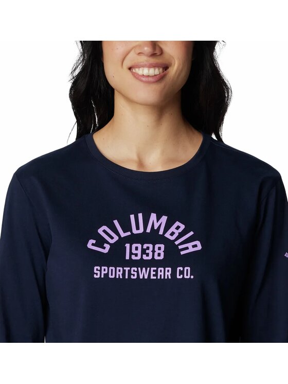 Columbia Columbia Bluza 201348 Niebieski Regular Fit