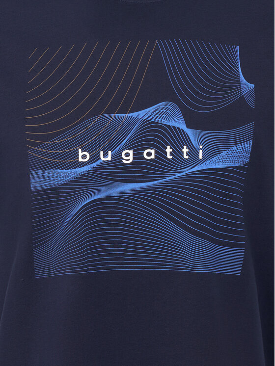 Bugatti Bugatti T-Shirt 8350-75044C Tmavomodrá Regular Fit