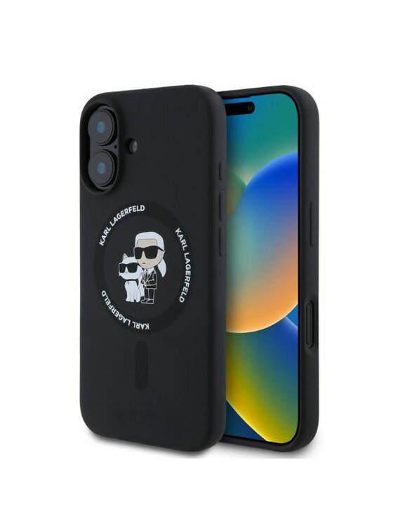 KARL LAGERFELD KARL LAGERFELD Etui na telefon Apple iPhone 16 Czarny