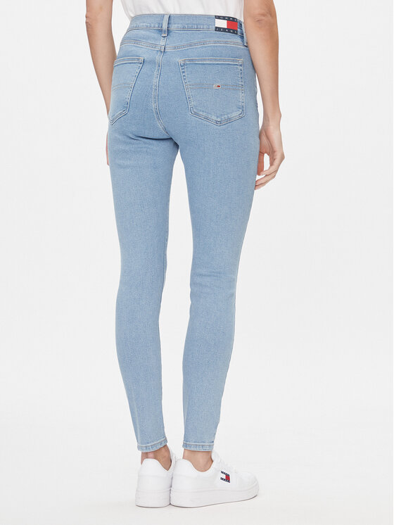 Tommy Jeans Tommy Jeans Traperice Sylvia DW0DW17110 Plava Skinny Fit