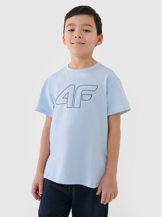 4F 4F T-shirt 4FJWSS25TTSHM2325-33S Blu Oversize