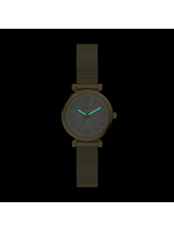 Fossil Fossil Zegarek Carlie ES5462 Złoty