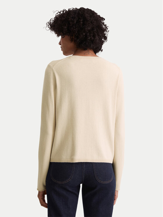 Marc O'Polo Marc O'Polo Cardigan 509 5118 61085 Bej Slim Fit