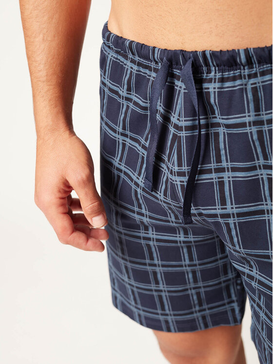 Huber Huber Šortky z materiálu 117103 Tmavomodrá Comfortable Fit