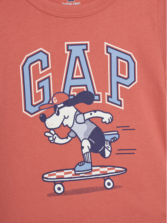 Gap Gap Tricou 738060-00 Coral Regular Fit