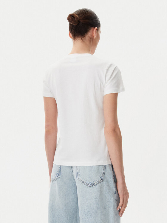 PINKO PINKO T-Shirt Quentin 100535 A2G7 Bílá Regular Fit