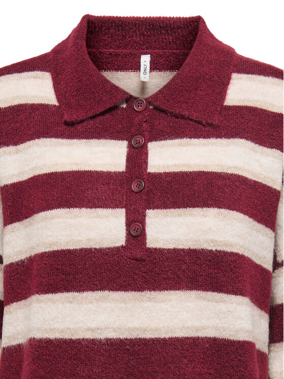 ONLY ONLY Džemperis Talio 15358606 Bordo Regular Fit