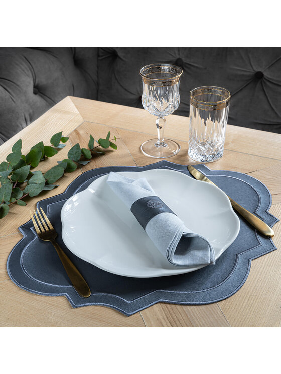 Roseberry Home Roseberry Home Obrączka na serwetki Heritage Graphite Szary