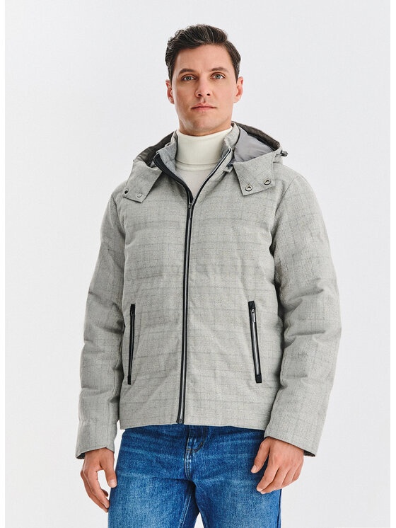 Pako Lorente Pako Lorente Kurtka zimowa P25WF-5X-016 Szary Classic Fit