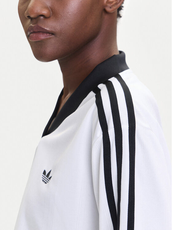 adidas adidas Majica adicolor Football Jacquard JV9740 Bijela Loose Fit