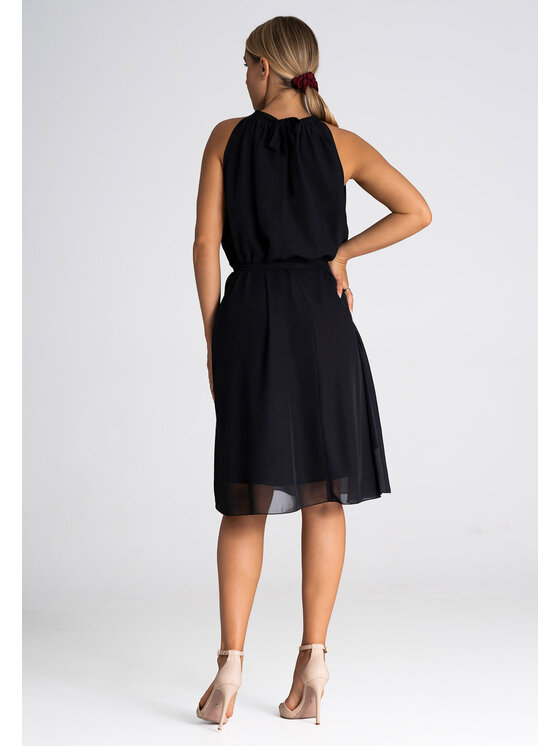 FIGL FIGLFIGL Vestito M958 Nero Regular Fit