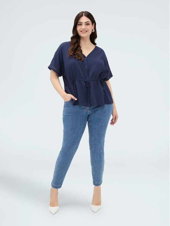 Fiorella Rubino Fiorella Rubino Jeansy P475T005379N024 Niebieski Skin Fit