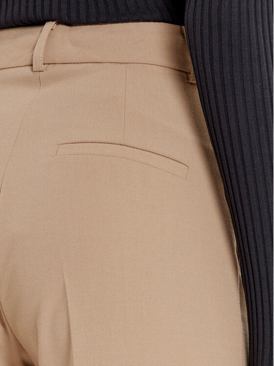 ACCESS FASHION ACCESS FASHION Spodnie materiałowe 44-5064-118 Beżowy Straight Fit