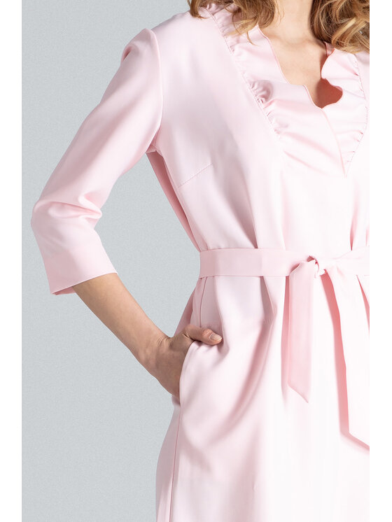 FIGL FIGL Sukienka M644 Różowy Regular Fit