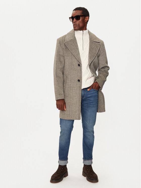 Guess Guess Vilnas mētelis M4BL14 WGGF0 Bēšs Regular Fit