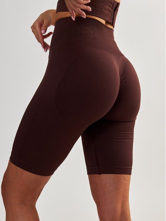 BeShaped BeShaped Sportovní kraťasy Modelujące Body Boost Hnědá Shaping Fit