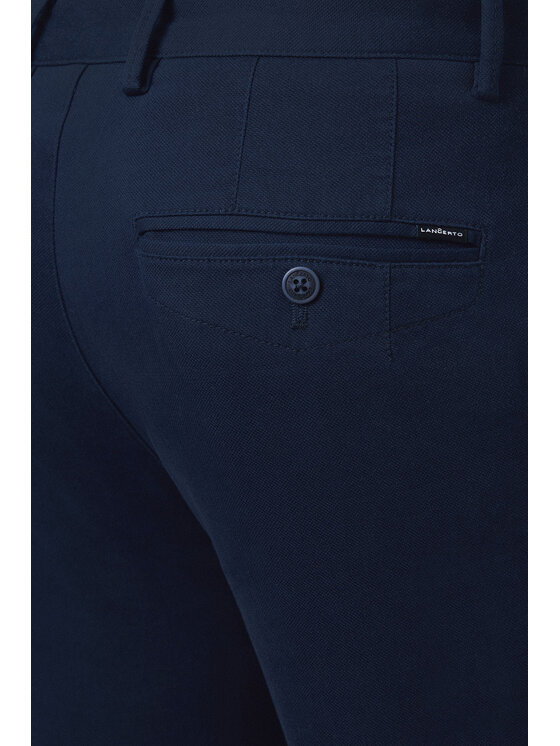 Lancerto Lancerto Chinosy Mikkeli SP082125000004 Granatowy Regular Fit