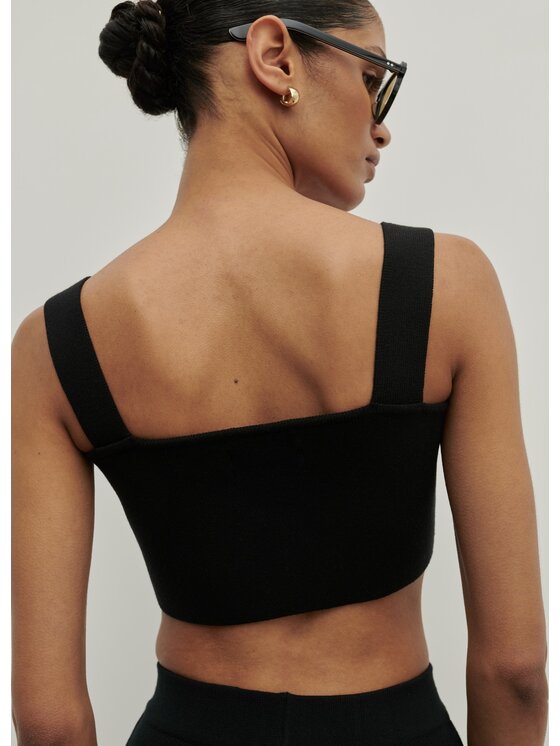 La Mania La Mania Top NEVER TOP 800 Czarny Classic Fit