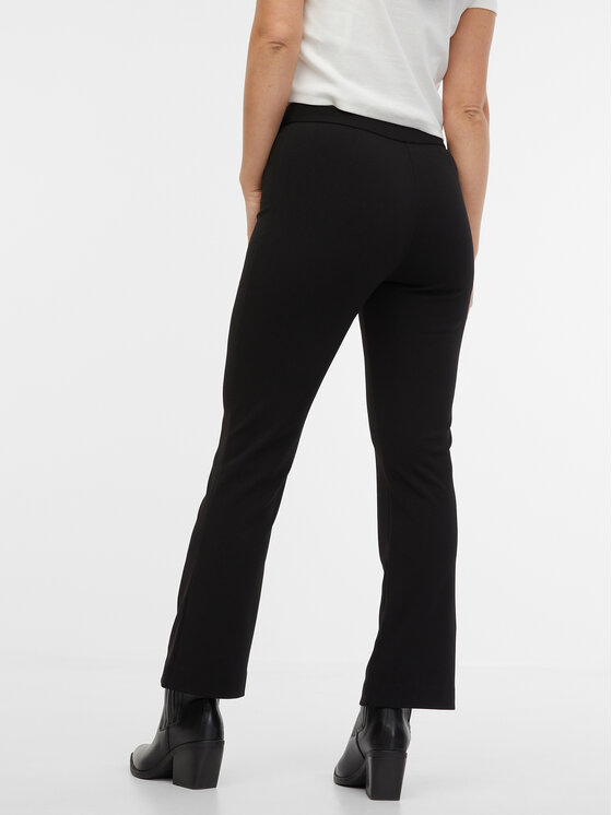 Orsay Orsay Spodnie damskie 1000323660000__38 Czarny Regular Fit