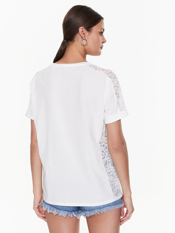 Liu Jo Sport Liu Jo Sport Majica TA3174 J5003 Bijela Regular Fit