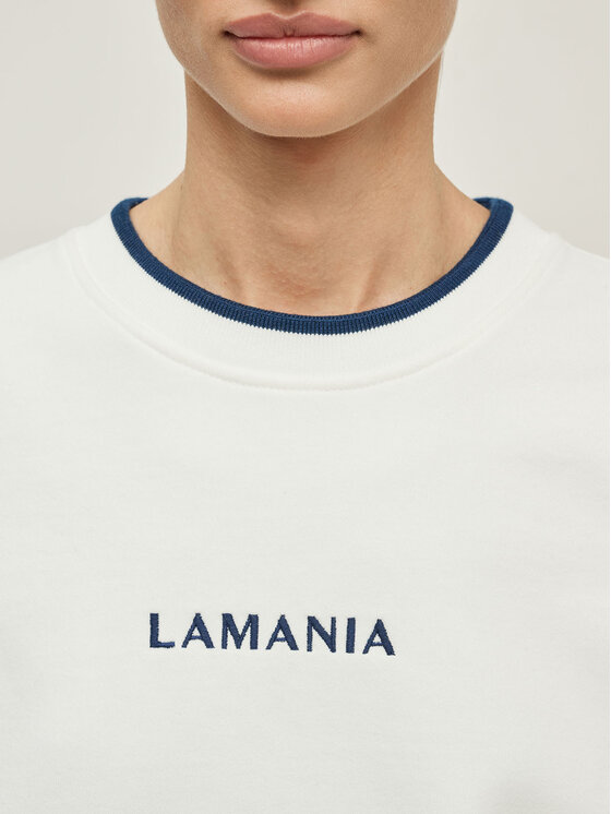 La Mania La Mania Felpa ALBERTO Bianco Classic Fit