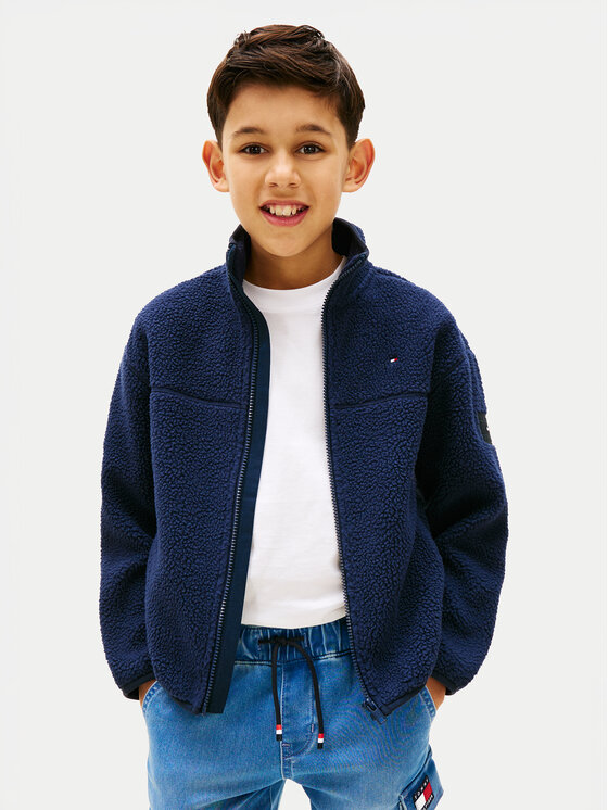 Tommy Hilfiger Polar KS0KS00739 Granatowy Regular Fit
